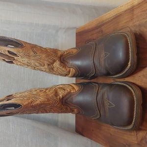 Men's Durango Rebel Saddle Cowboy Boots Size 9